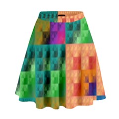 Pattern High Waist Skirt by gasi