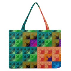 Pattern Zipper Medium Tote Bag by gasi