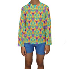 Pattern Kids  Long Sleeve Swimwear by gasi