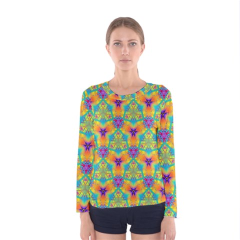 Pattern Women s Long Sleeve Tee by gasi