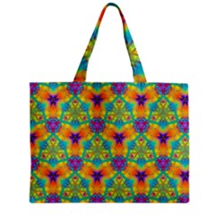 Pattern Zipper Mini Tote Bag by gasi