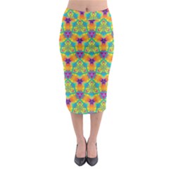 Pattern Midi Pencil Skirt by gasi