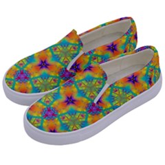 Pattern Kids  Canvas Slip Ons by gasi