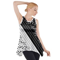 Pattern Side Drop Tank Tunic by gasi