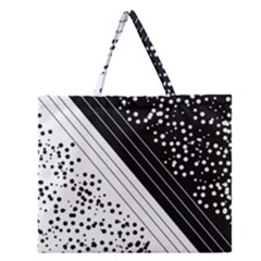 Pattern Zipper Large Tote Bag by gasi