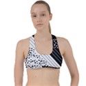 Pattern Criss Cross Racerback Sports Bra View1