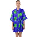 Pattern Quarter Sleeve Kimono Robe View1