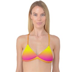 Pattern Reversible Tri Bikini Top by gasi