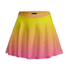 Pattern Mini Flare Skirt by gasi