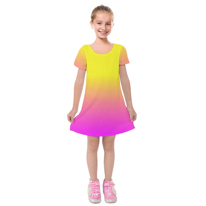 Pattern Kids  Short Sleeve Velvet Dress