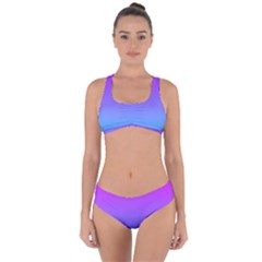 Pattern Criss Cross Bikini Set by gasi