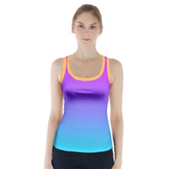 Pattern Racer Back Sports Top by gasi