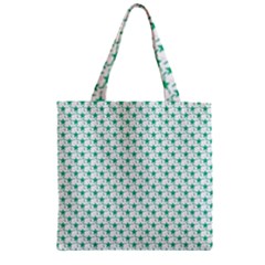 Pattern Zipper Grocery Tote Bag by gasi