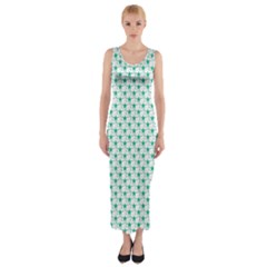 Pattern Fitted Maxi Dress by gasi