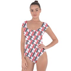 Pattern Short Sleeve Leotard  by gasi