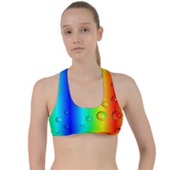 Pattern Criss Cross Racerback Sports Bra