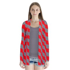 Pattern Drape Collar Cardigan by gasi