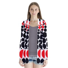 Pattern Drape Collar Cardigan by gasi