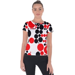 Pattern Short Sleeve Sports Top 