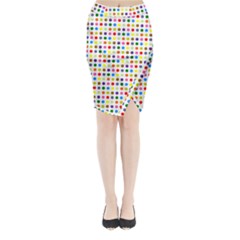 Pattern Midi Wrap Pencil Skirt by gasi