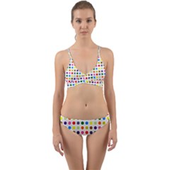 Pattern Wrap Around Bikini Set