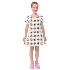 Pattern Kids  Short Sleeve Velvet Dress by gasi