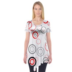 Pattern Short Sleeve Tunic  by gasi