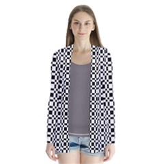 Pattern Drape Collar Cardigan by gasi