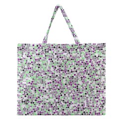 Pattern Zipper Large Tote Bag by gasi