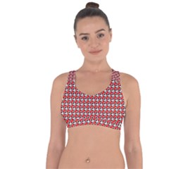 Pattern Cross String Back Sports Bra by gasi