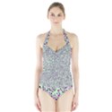 Pattern Halter Swimsuit View1