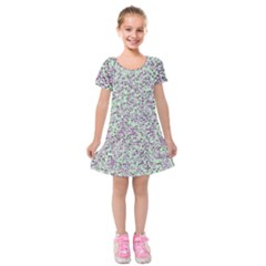 Pattern Kids  Short Sleeve Velvet Dress by gasi