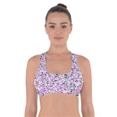 Pattern Cross Back Sports Bra by gasi