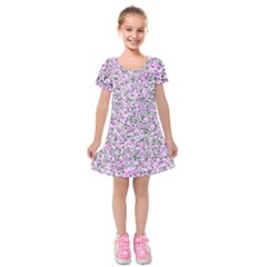 Pattern Kids  Short Sleeve Velvet Dress by gasi