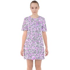 Pattern Sixties Short Sleeve Mini Dress