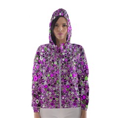 Pattern Hooded Wind Breaker (women) by gasi