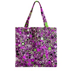 Pattern Zipper Grocery Tote Bag by gasi