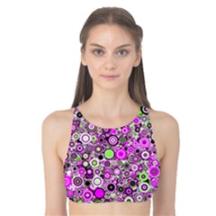 Pattern Tank Bikini Top by gasi