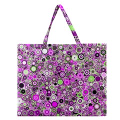 Pattern Zipper Large Tote Bag by gasi