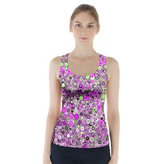 Pattern Racer Back Sports Top by gasi