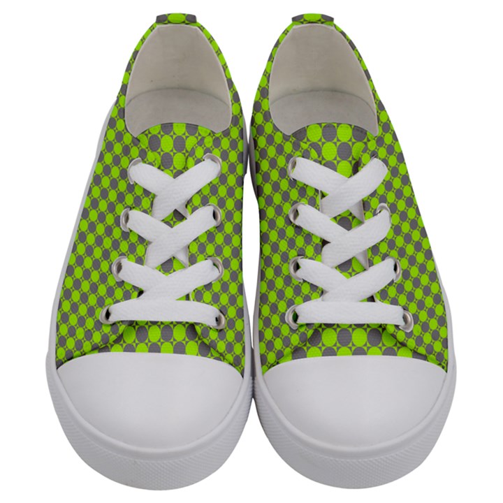 Pattern Kids  Low Top Canvas Sneakers