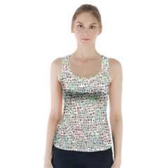 Pattern Racer Back Sports Top by gasi