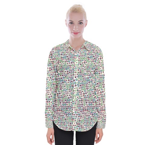 Pattern Womens Long Sleeve Shirt by gasi