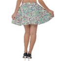 Pattern Velvet Skater Skirt View2