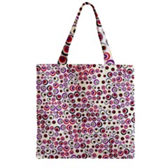 Pattern Zipper Grocery Tote Bag by gasi