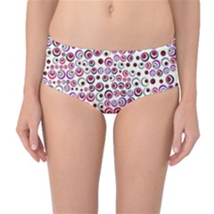 Pattern Mid-waist Bikini Bottoms by gasi