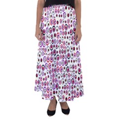 Pattern Flared Maxi Skirt