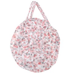 Pattern Giant Round Zipper Tote