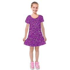 Pattern Kids  Short Sleeve Velvet Dress by gasi