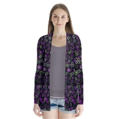 Pattern Drape Collar Cardigan by gasi